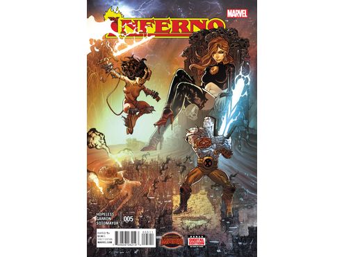 Comic Books Marvel Comics - Inferno (2015) 005 (Cond. VF-) 20184 - Cardboard Memories Inc.