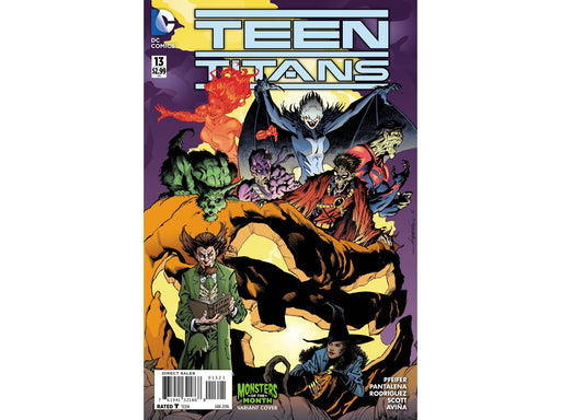 Comic Books DC Comics - Teen Titans 013 Monsters Variant (Cond. VF-) 18377 - Cardboard Memories Inc.