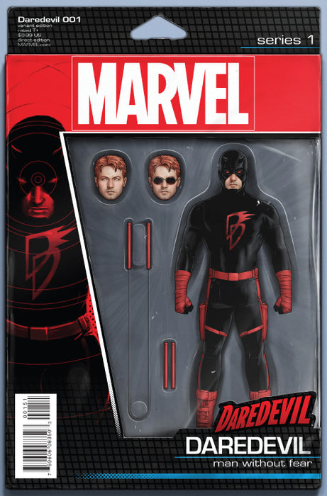 Comic Books Marvel Comics - Daredevil (2016 5th Series) 001 - Action Figure Variant Edition (Cond. FN) - 1539 - Cardboard Memories Inc.