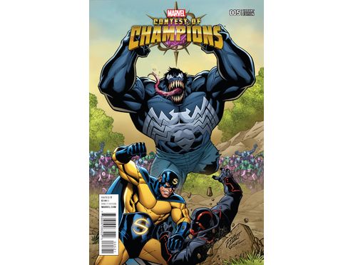 Comic Books Marvel Comics - Contest Of Champions 005 Connecting Variant (Cond. VF-) - 19479 - Cardboard Memories Inc.