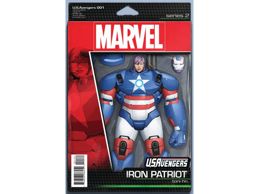 Comic Books Marvel Comics - U.S. Avengers (2016) 002 CVR E Action Figure Variant Edition (Cond. FN+) 21158 - Cardboard Memories Inc.