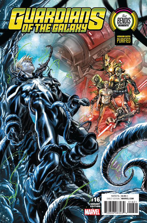 Comic Books Marvel Comics - Guardians Of The Galaxy (2015 4th Series) 016 - Cover B Best Bendis Moments Variant Edition (Cond. FN) - 4164 - Cardboard Memories Inc.