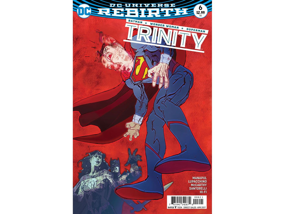 Comic Books DC Comics - Trinity (2017) 006 - Sienkiewicz Variant Edition (Cond. VF-) - 18735 - Cardboard Memories Inc.