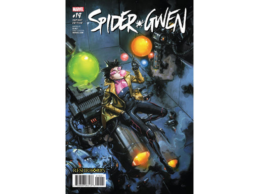 Comic Books Marvel Comics - Spider-Gwen (2015 2nd Series) 019 CVR Crain Resurrxion Variant Edition (Cond. FN+) 21160 - Cardboard Memories Inc.