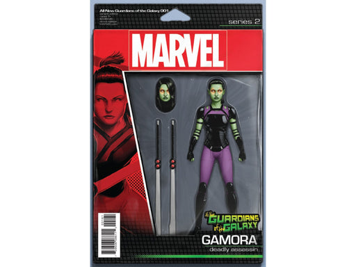 Comic Books Marvel Comics - All New Guardians of the Galaxy (2017) 001 - Christopher Action Figure Variant Edition (Cond. VF-) 20186 - Cardboard Memories Inc.