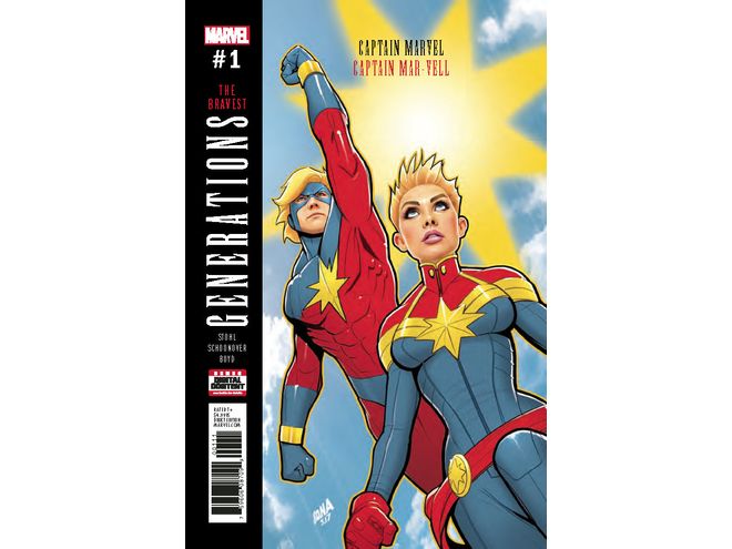 Comic Books, Hardcovers & Trade Paperbacks Marvel Comics - Generations Captain Marvel & Captain Marvel 001 (Cond. VF-) 19001 - Cardboard Memories Inc.