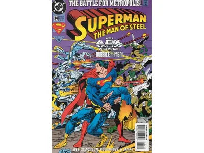 Comic Books DC Comics - Superman Man of Steel (1991) 034 (Cond. VF-) 18780 - Cardboard Memories Inc.