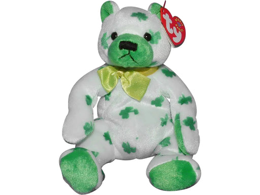 Plush TY Beanie Baby - Clover the Irish Bear - Cardboard Memories Inc.