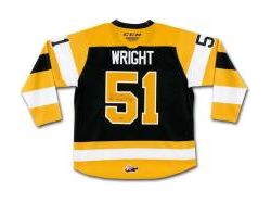  Upper Deck - Authenticated - Shane Wright Autographed Kingston Frontenac Jersey CCM Black - 96418 - ORDER VIA EMAIL ONLY - Cardboard Memories Inc.