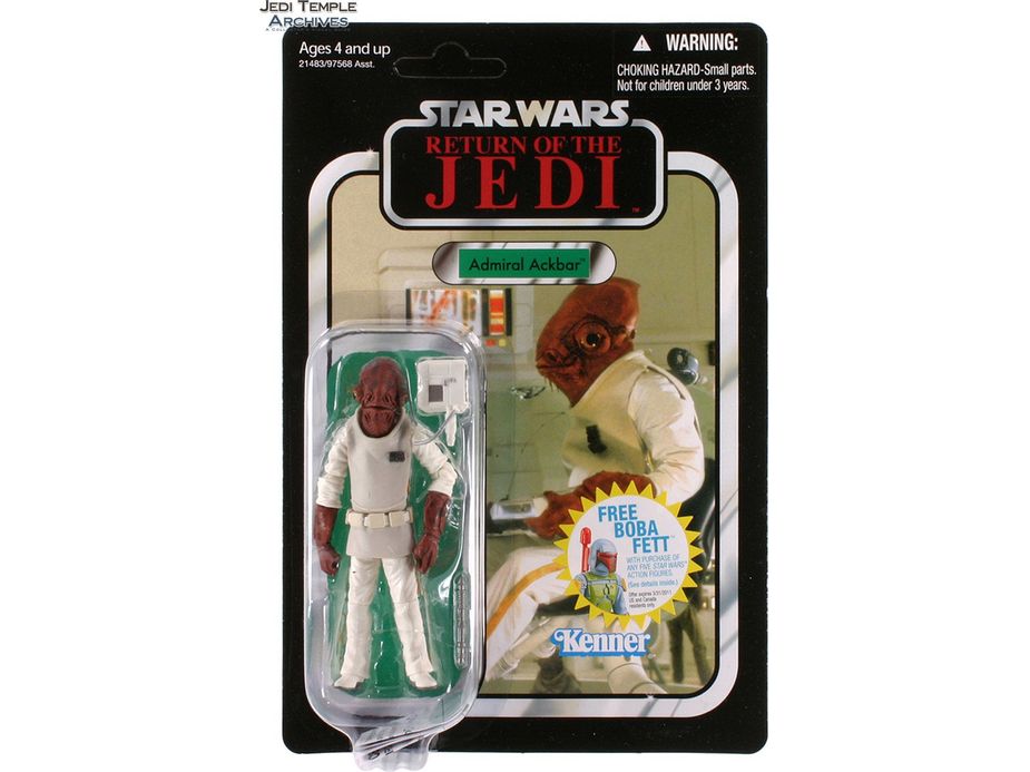 Action Figures and Toys Hasbro - Star Wars - Return of The Jedi - Admiral Ackbar - Action Figure - Cardboard Memories Inc.