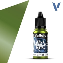 Acrylicos Vallejo - True Metallic Metal - Base - Amber Green - 77 135