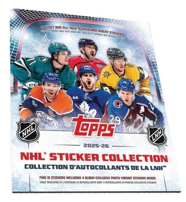 Non Sports Cards Topps - 2025-26 - Hockey - NHL - Sticker Album - Cardboard Memories Inc.