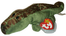 Plush TY Beanie Baby - Ally the Alligator - Cardboard Memories Inc.