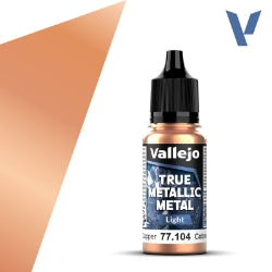 Acrylicos Vallejo - True Metallic Metal - Light - Ancient Copper - 77 104