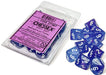 Dice Chessex Dice - Luminary Nebula Aura with White - Set of 10 D10 - CHX 27367 - Cardboard Memories Inc.