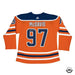 Collectible Merchandise Upper Deck Authenticated - Connor McDavid Autographed Authentic Edmonton Oilers Adidas Orange Jersey - Cardboard Memories Inc.