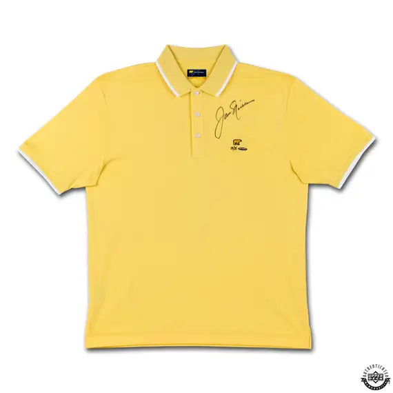 Collectible Merchandise Upper Deck Authenticated - Jack Nicklaus Autographed Golden Bear Yellow Polo - Cardboard Memories Inc.