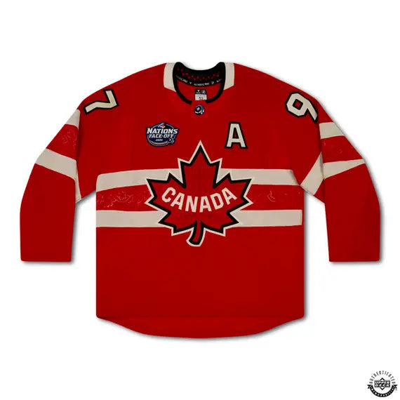 Collectible Merchandise Upper Deck Authenticated - Connor McDavid Autographed & Inscribed “FOR CANADA” Authentic 4 Nations Faceoff Red Team Canada Jersey - Cardboard Memories Inc.