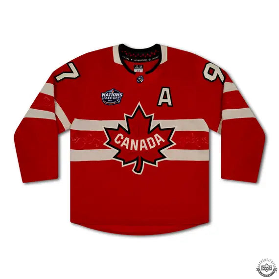 Collectible Merchandise Upper Deck Authenticated - Connor McDavid Autographed & Inscribed “GW GOAL” Authentic 4 Nations Faceoff Red Team Canada Jersey - Cardboard Memories Inc.