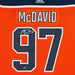 Collectible Merchandise Upper Deck Authenticated - Connor McDavid Autographed Edmonton Oilers Authentic Orange Jersey with 40th Anniversary Shoulder Patch - Cardboard Memories Inc.