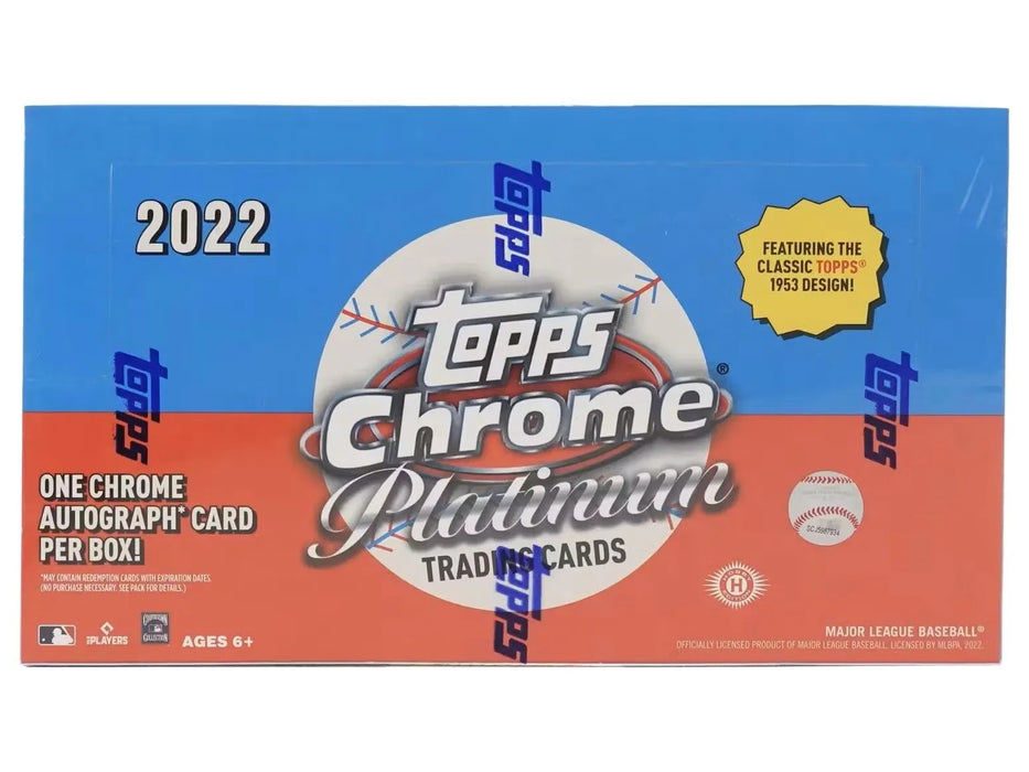 Sports Cards Topps - 2022 - Baseball - Chrome Platinum Anniversary - Trading Card Hobby Box - Cardboard Memories Inc.