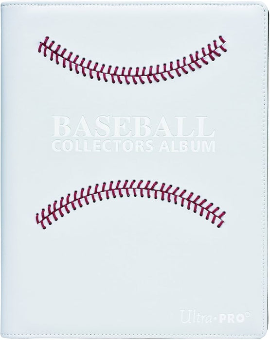 Ultra Pro Binder Baseball White Stitched 9 Pocket Album Cardboard Memories Inc. Ultra Pro Binder Baseball White Stitched 9 Pocket Album Cardboard Memories Inc.