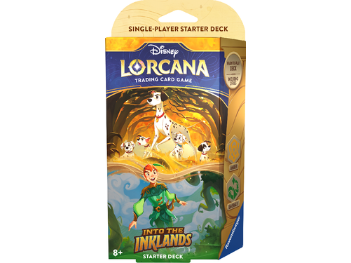 Trading Card Games Disney - Lorcana - Into the Inklands - Starter Deck - Amber & Emerald - 101 Dalmatians & Peter Pan - Cardboard Memories Inc.