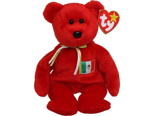 Plush TY Beanie Baby - Osito the Mexician Bear - Cardboard Memories Inc.