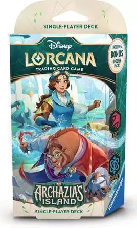 Trading Card Games Disney - Lorcana - Archazias Island - Starter Deck - Ruby & Sapphire - Beauty and Beast - Cardboard Memories Inc.