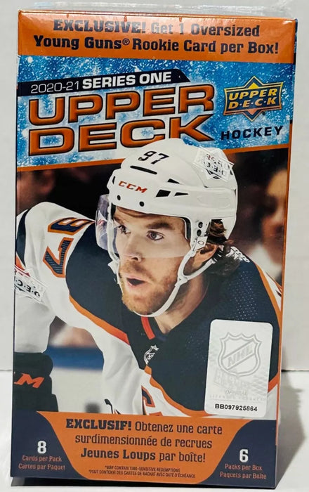 Sports Cards Upper Deck - 2020-21 - Hockey - Series 1 - Blaster Box with Oversized Card - Cardboard Memories Inc.