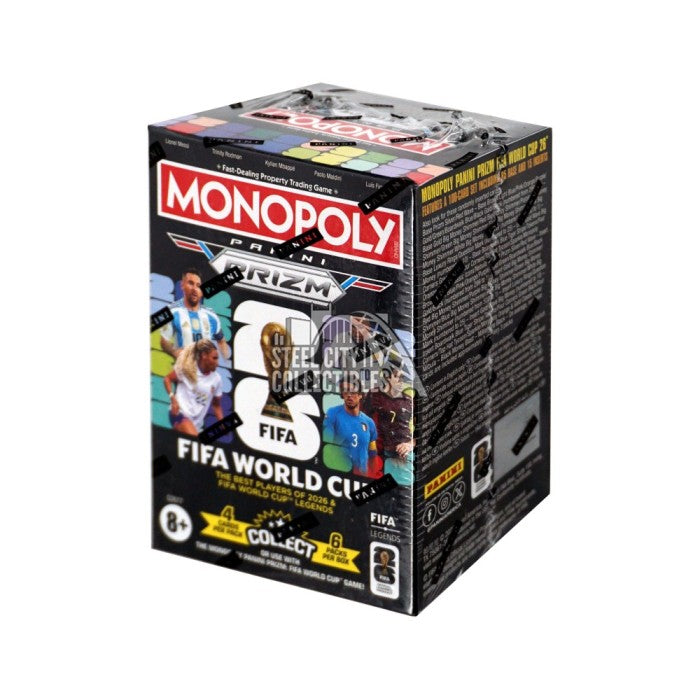 Sports Cards Panini - Monopoly - 2026 - Soccer - Prizm - FIFA World Cup - Blaster Box - Cardboard Memories Inc.