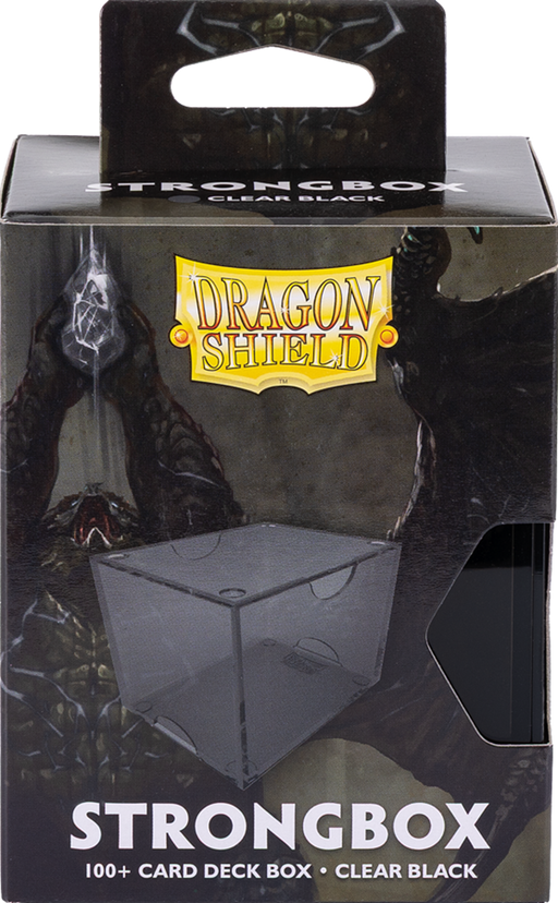 Supplies Arcane Tinmen - Dragon Shield - Deck Box - 100+ - Strongbox - Clear Black - Cardboard Memories Inc.