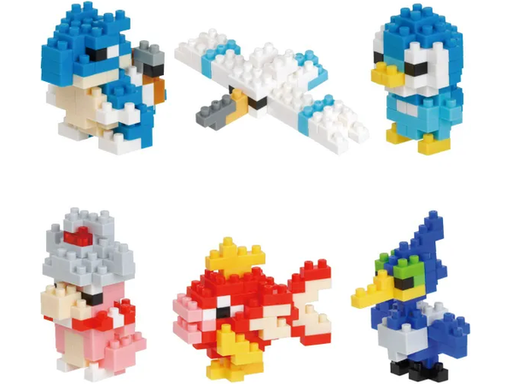 Action Figures and Toys Nanoblock - Pokemon - Water Set 1 - 6 Count - Cardboard Memories Inc.