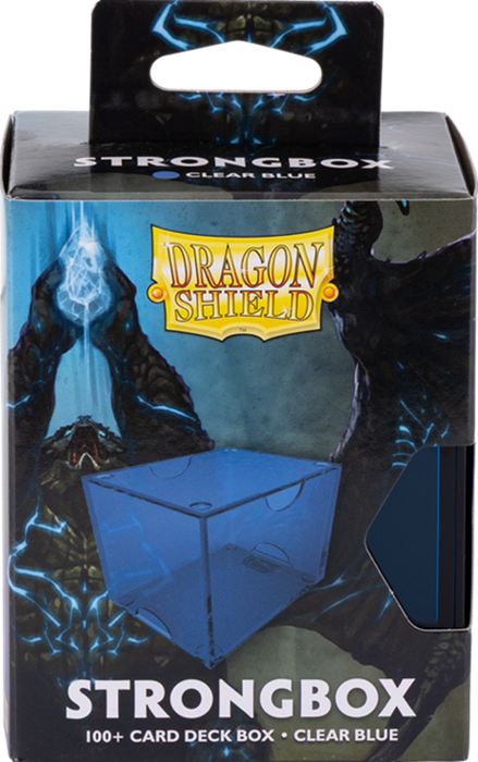 Supplies Arcane Tinmen - Dragon Shield - Deck Box - 100+ - Strongbox - Clear Blue - Cardboard Memories Inc.
