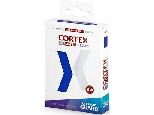Supplies Ultimate Guard - Cortex Sleeves - Japanese - Matte - Blue - 60 Count - Cardboard Memories Inc.