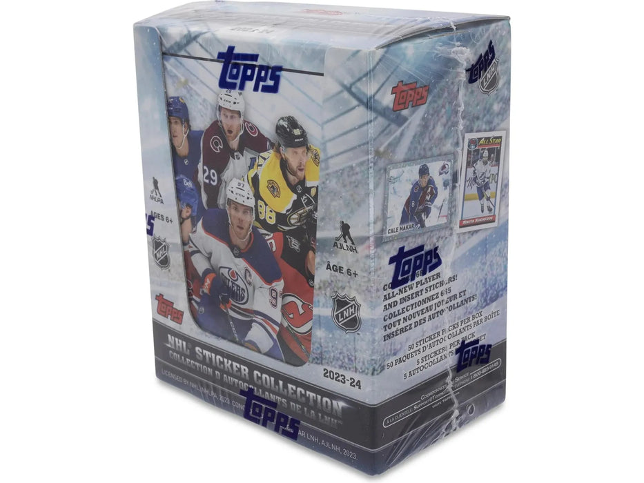 Non Sports Cards Topps - 2023-24 - Hockey - NHL - Sticker Box - Cardboard Memories Inc.