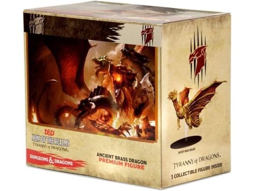 Role Playing Games Wizards of the Coast - Dungeons and Dragons - Icons of the Realms - Tyranny Of Dragons - Ancient Brass Dragon - Premium Figure - Cardboard Memories Inc.