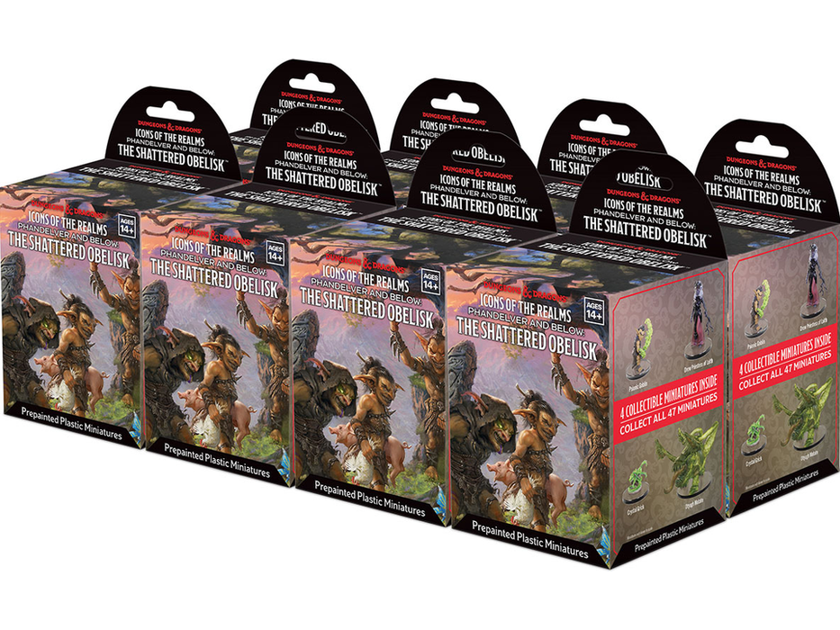 Role Playing Games Wizards of the Coast - Dungeons and Dragons - Icons of the Realms - Phandelver and Below - The Shattered Obelisk - Booster Brick - Cardboard Memories Inc.