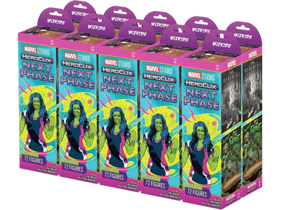 Collectible Miniature Games Wizkids - Marvel - HeroClix - Next Phase - Booster Brick - Cardboard Memories Inc.