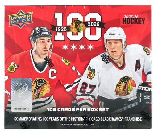 Sports Cards Upper Deck - 2025-26 - Hockey - Chicago Blackhawks Centennial - Box Set - Cardboard Memories Inc.