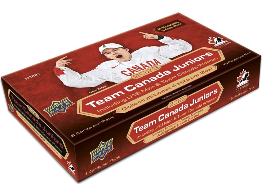 Sports Cards Upper Deck - 2023 - Hockey - Team Canada Juniors Hockey - Hobby Box - Cardboard Memories Inc.