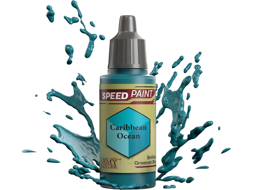 Paints and Paint Accessories Army Painter - Warpaints - Speedpaint - Caribbean Ocean - WP2046 - Cardboard Memories Inc.
