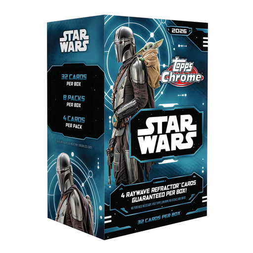 Non Sports Cards Topps - 2026 - Star Wars - Chrome - Blaster Value Box - Cardboard Memories Inc.