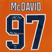 Collectible Merchandise Upper Deck Authenticated - Connor McDavid Autographed & Inscribed “41 G, 67 A, 108 Pts” Edmonton Oilers Orange Adidas Authentic Jersey - Cardboard Memories Inc.