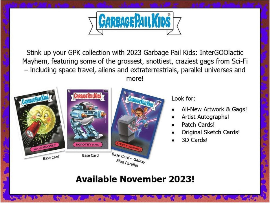 Non Sports Cards Topps - 2023 - Series 2 - Garbage Pail Kids - Collector Box - Cardboard Memories Inc.