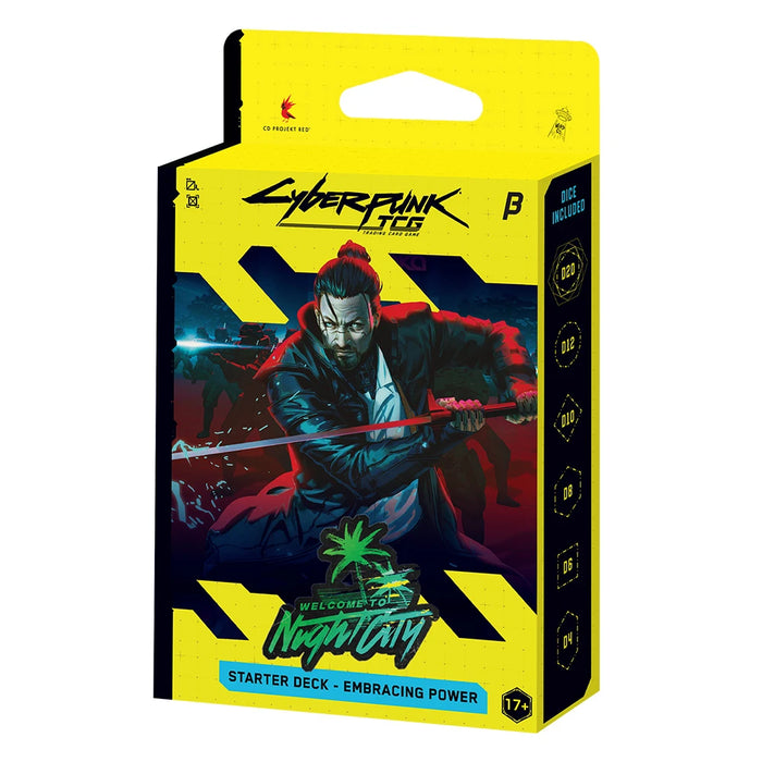 Non Sports Cards WeirdCo - Cyberpunk TCG - Welcome to Night City - Embracing Power - Beta Starter Deck - Cardboard Memories Inc.