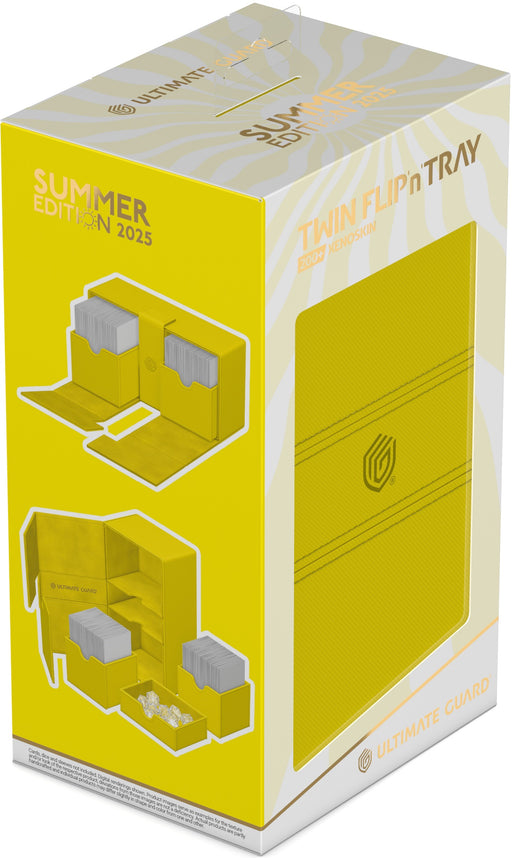 Supplies Ultimate Guard - Twin Flip N Tray Deck Case - Dandelion Xenoskin - Summer Edition 2025 - 200 - Cardboard Memories Inc.