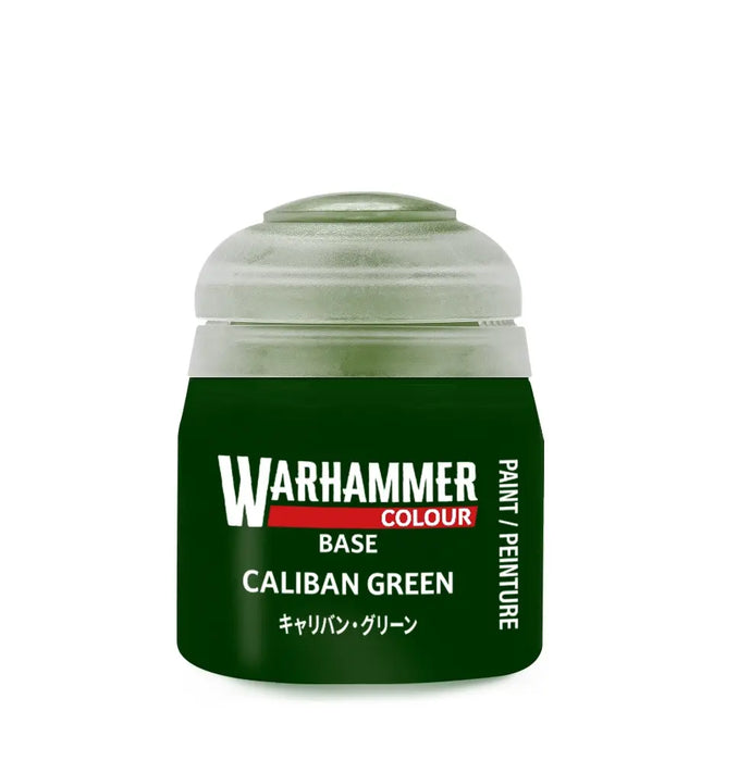 Paints and Paint Accessories Warhammer Colour - Base - Caliban Green - 21-12 - Cardboard Memories Inc.
