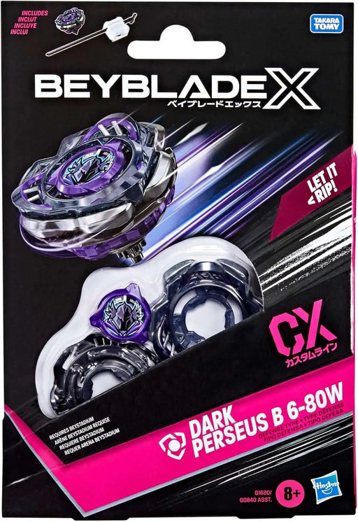 Action Figures and Toys Hasbro - Beyblade X - Dark Perseus - B 6-80W - Starter Pack - Cardboard Memories Inc.