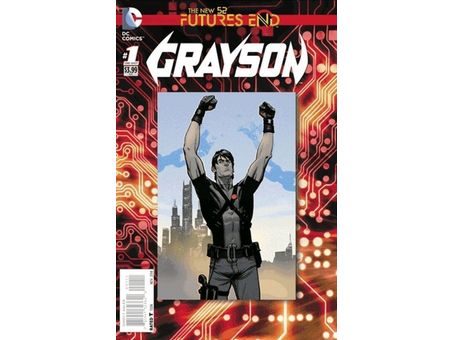 Comic Books DC Comics - Grayson Futures End 001 - Lenticular Cover Variant Edition (Cond. FN) - 19715 - Cardboard Memories Inc.